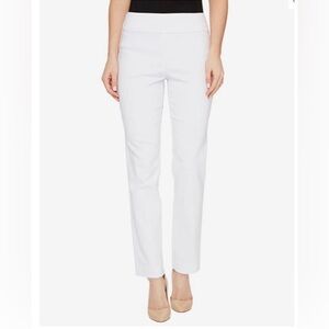 Pull On White Krazy Larry Ankle Pants
